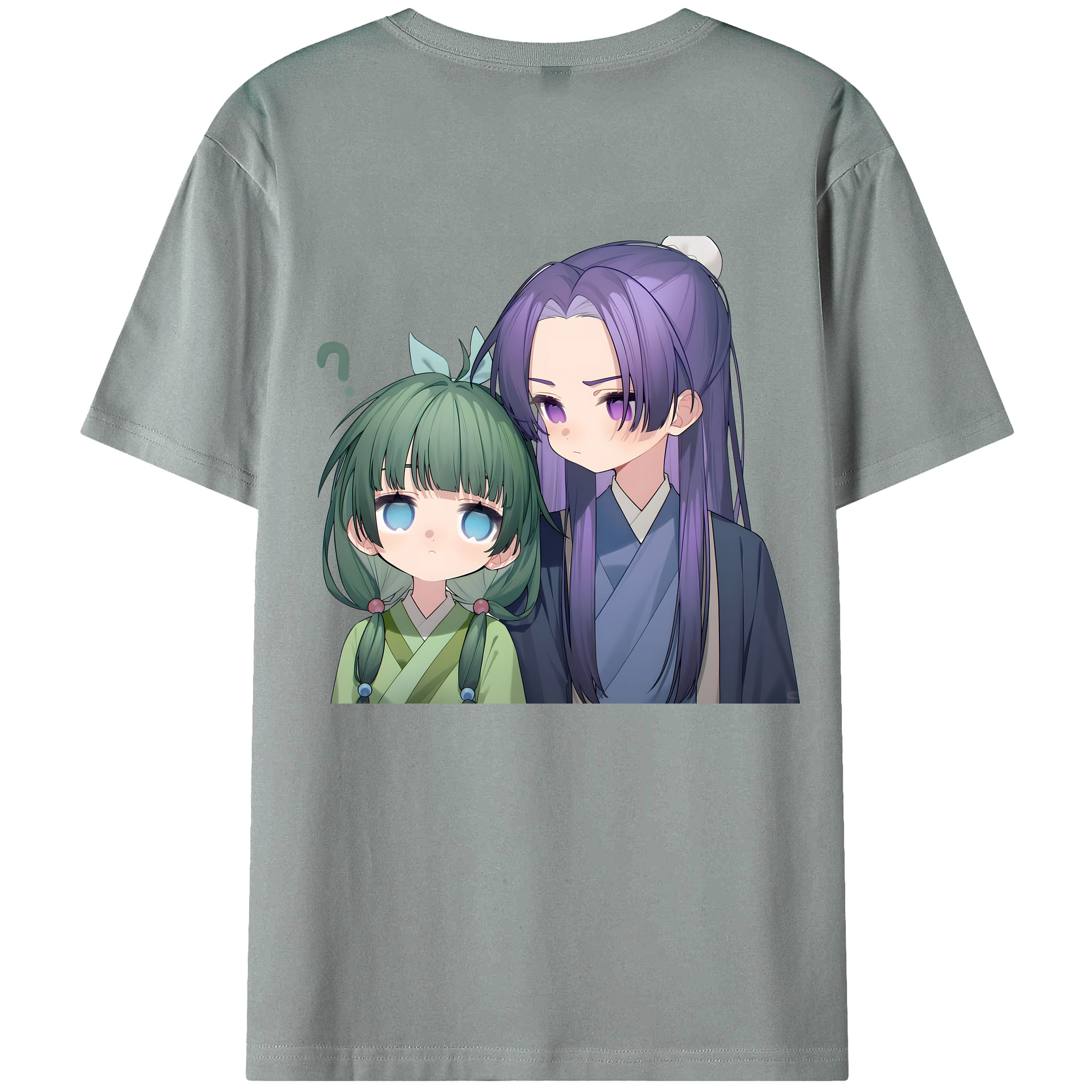 （画像用） 薬屋のひとりごと The Apothecary Diaries 綿100％ メンズ半袖Tシャツ（バックプリント） 通気性